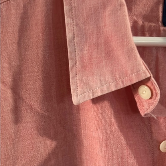 Old Navy Pink Casual Button Down Shirt Relaxed Fit - Picture 3 of 9